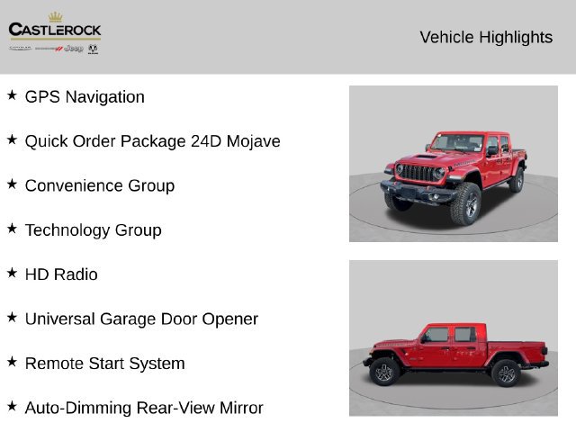 New 2026 Jeep Gladiator Mojave w/ Technology Group AWD/4WD image 2