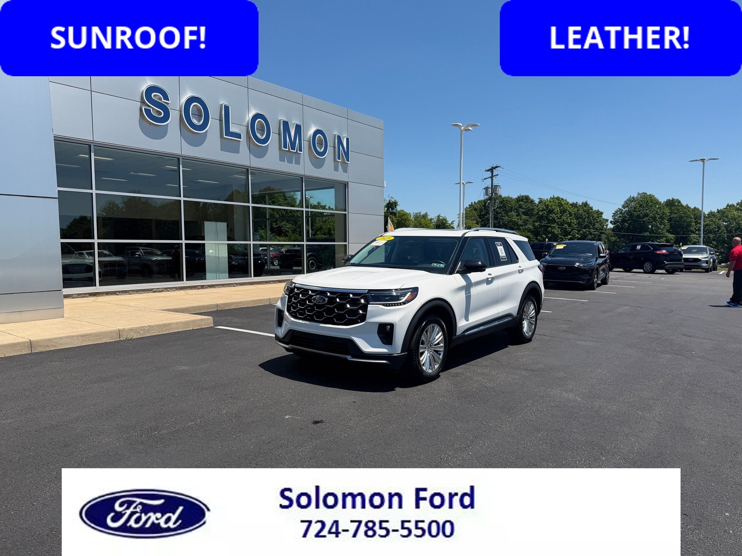 Certified 2025 Ford Explorer Platinum w/ LUX Leather Package AWD/4WD image 1