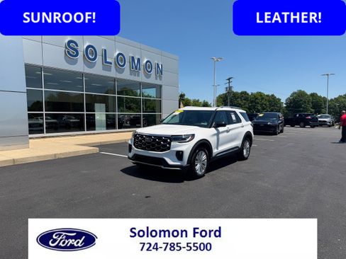 Certified 2025 Ford Explorer Platinum w/ LUX Leather Package AWD/4WD image 1