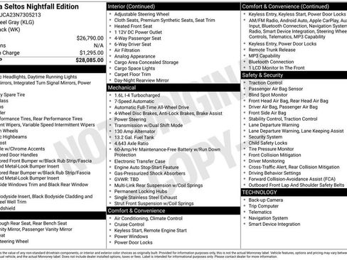 Used 2022 Kia Seltos Nightfall Edition image 7