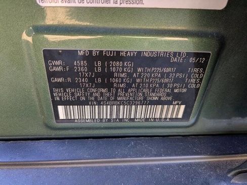 Used 2012 Subaru Outback 2.5i Limited w/ Moonroof Pkg image 43