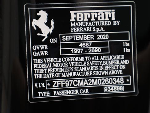 Certified 2021 Ferrari 812 GTS RWD image 42