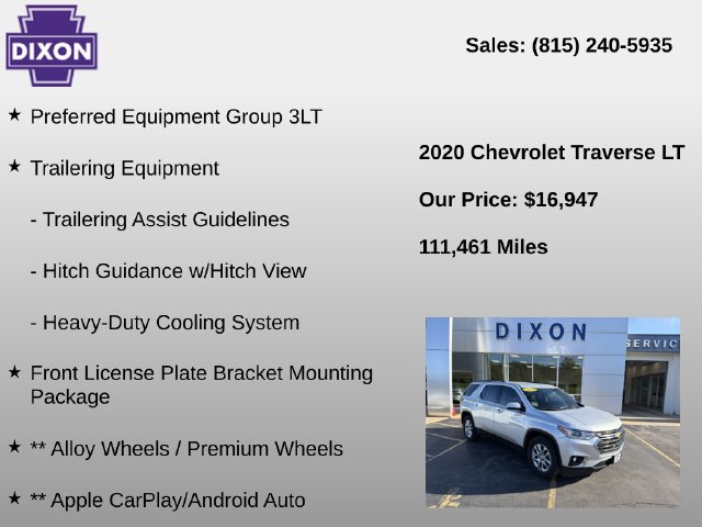 Used 2020 Chevrolet Traverse LT AWD/4WD image 4