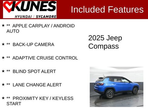 Used 2025 Jeep Compass Trailhawk AWD/4WD image 2