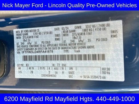 Used 2024 Ford F150 XLT w/ Mobile Office Package image 39