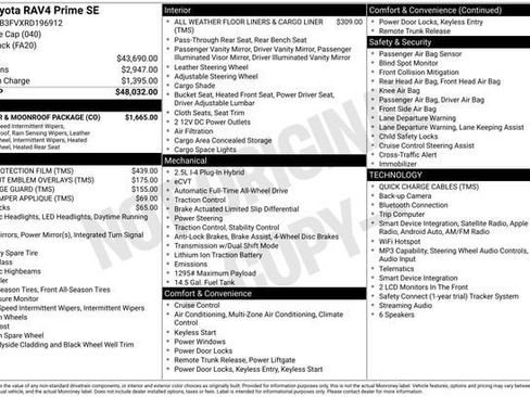 Certified 2024 Toyota RAV4 SE w/ Weather & Moonroof Package AWD/4WD image 36