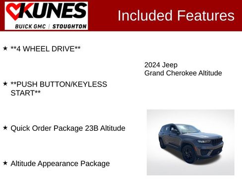 Used 2024 Jeep Grand Cherokee Altitude AWD/4WD image 3