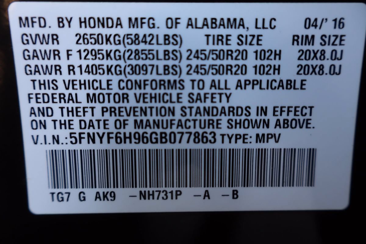 Used 2016 Honda Pilot Touring image 48