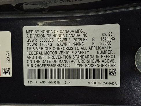 Used 2023 Honda Civic Sport image 27