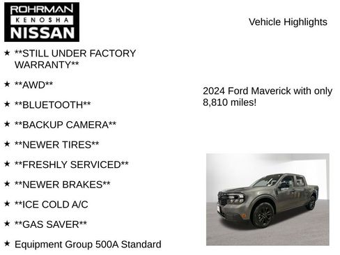 Used 2024 Ford Maverick Lariat w/ Black Appearance Package image 8