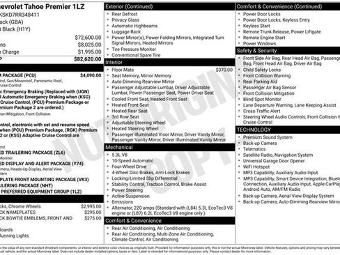 Used 2024 Chevrolet Tahoe Premier w/ Premium Package AWD/4WD image 12
