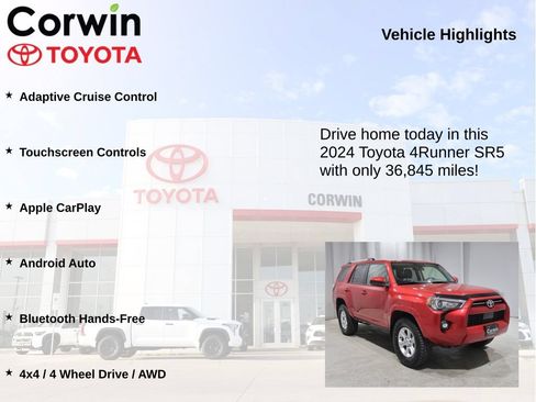 Used 2024 Toyota 4Runner SR5 AWD/4WD image 6