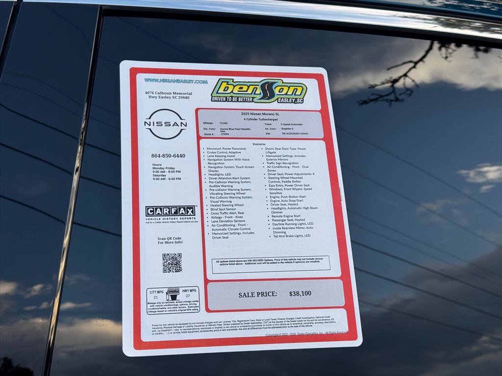 Certified 2025 Nissan Murano SL w/ Cargo Package AWD/4WD image 26
