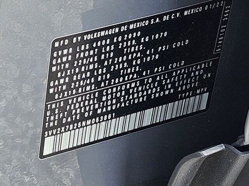 Certified 2022 Volkswagen Taos SEL AWD/4WD image 27