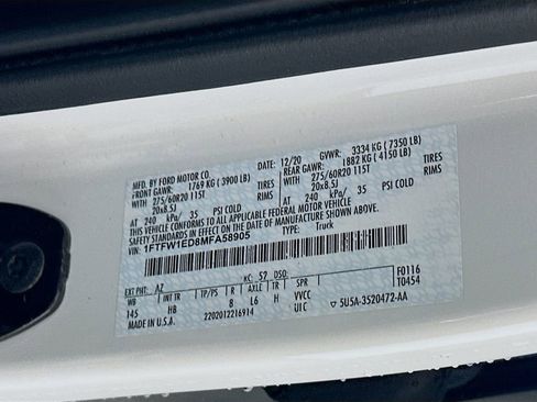 Used 2021 Ford F150 Lariat w/ Equipment Group 502A High image 32