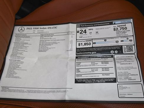 Used 2022 Mercedes-Benz S 500 4MATIC image 73