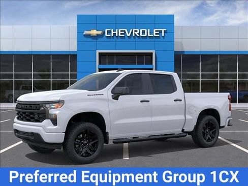 New 2026 Chevrolet Silverado 1500 Custom w/ Turbomax Blackout Package RWD image 2