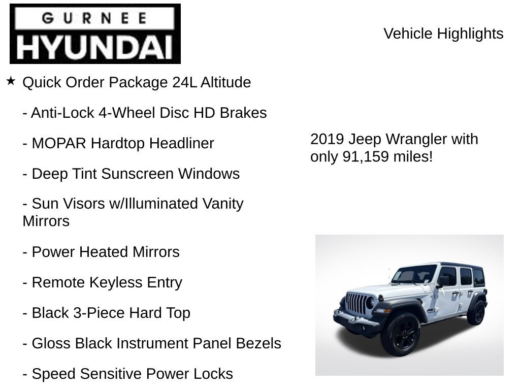 Used 2019 Jeep Wrangler Unlimited Sport AWD/4WD image 8