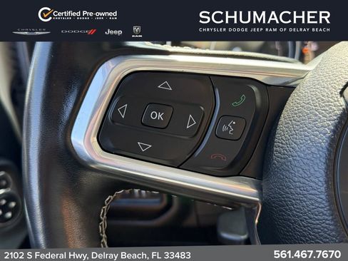 Used 2021 Jeep Wrangler Unlimited Sahara w/ Uconnect 4C Nav & Sound Group AWD/4WD image 21