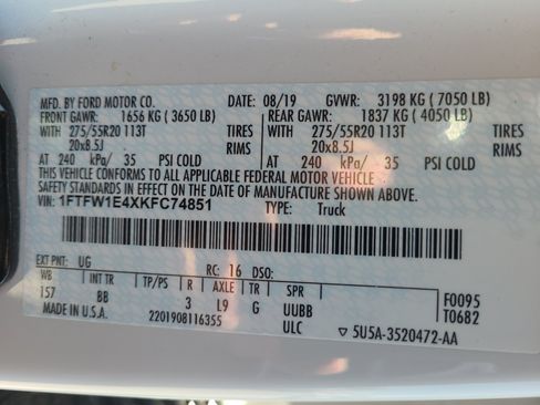 Used 2019 Ford F150 Platinum w/ Equipment Group 701A Luxury AWD/4WD image 34