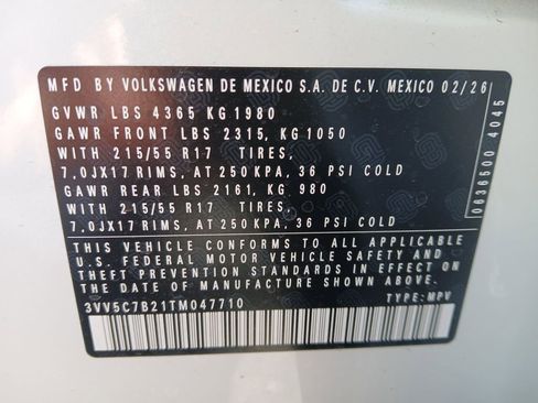 New 2026 Volkswagen Taos S FWD image 28