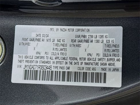 Used 2024 MAZDA MX-5 Miata Grand Touring w/ Weather Package image 43