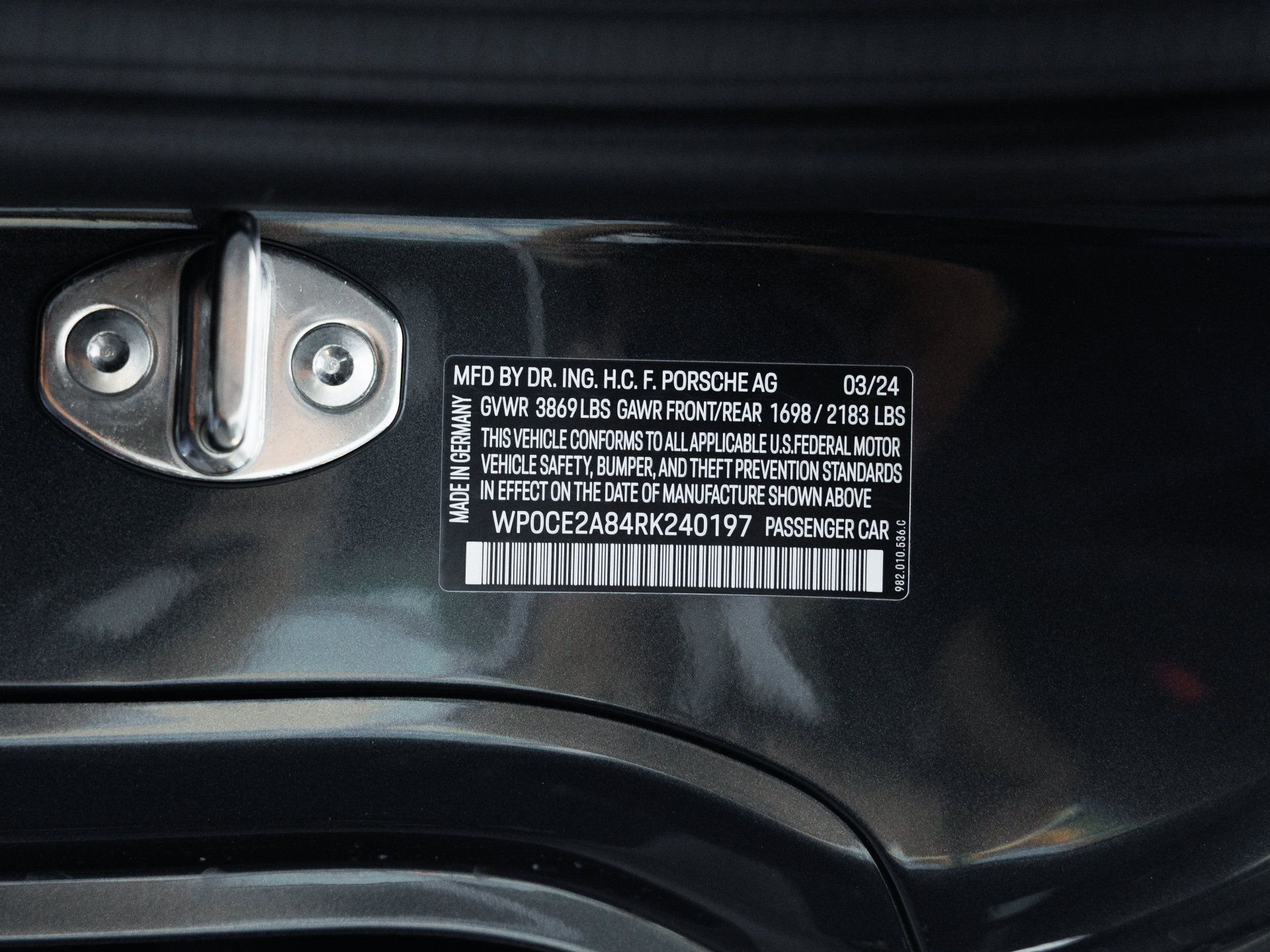 Certified 2024 Porsche 718 Boxster Spyder RS RWD image 46
