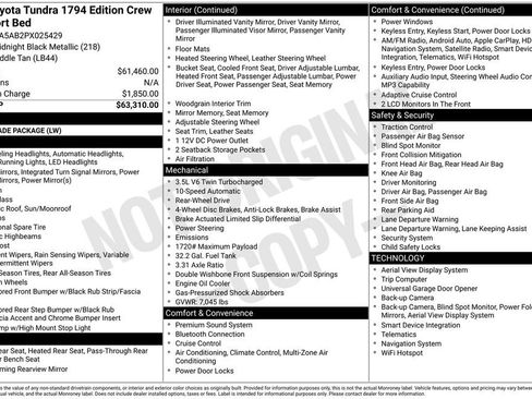 Used 2023 Toyota Tundra 1794 Edition image 7