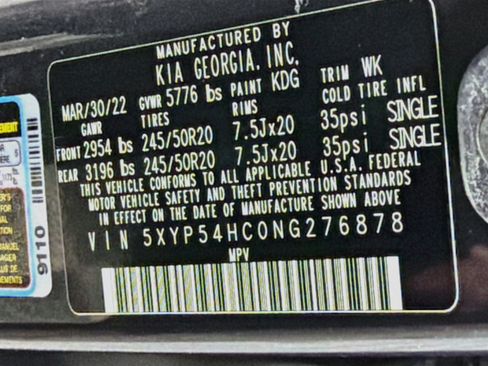 Used 2022 Kia Telluride SX w/ Towing Package FWD image 12