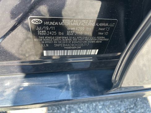 Used 2012 Hyundai Sonata GLS w/ Popular Equipment Pkg FWD image 9