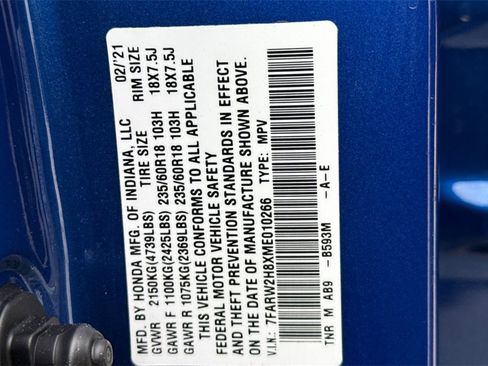 Certified 2021 Honda CR-V EX-L image 37