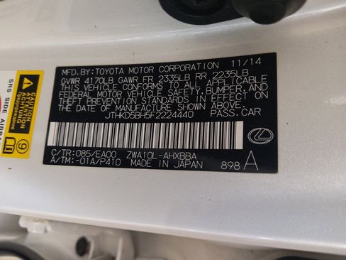 Used 2015 Lexus CT 200h FWD image 33