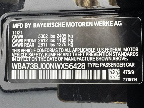 Used 2022 BMW 540i xDrive w/ Convenience Package AWD/4WD image 11