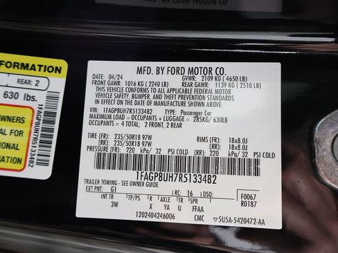 Used 2024 Ford Mustang Premium RWD image 51