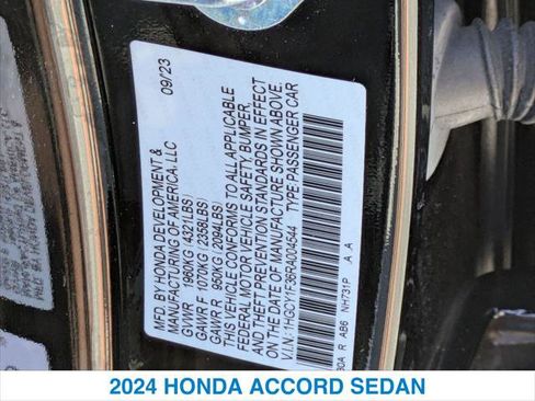 Certified 2024 Honda Accord EX image 26