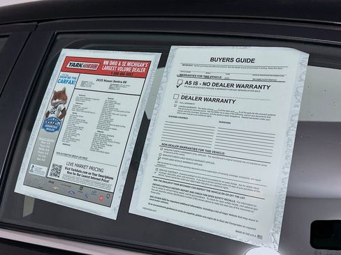 Certified 2025 Nissan Sentra SV w/ Trunk Package FWD image 13