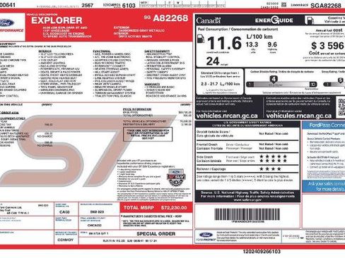 Certified 2025 Ford Explorer ST AWD/4WD image 34