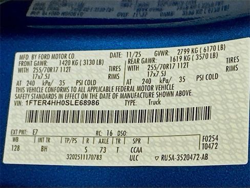 New 2025 Ford Ranger XLT w/ FX4 Off-Road Package image 17