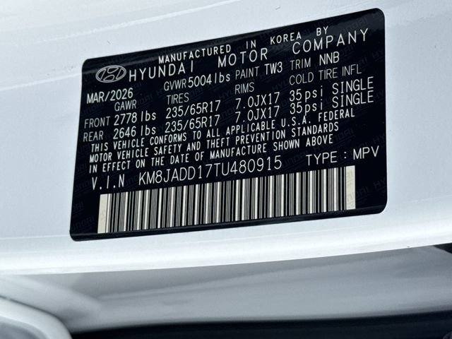 New 2026 Hyundai Tucson Blue SE AWD/4WD image 33
