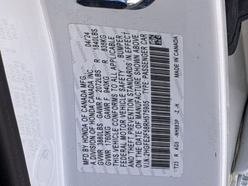 Certified 2024 Honda Civic Sport image 37