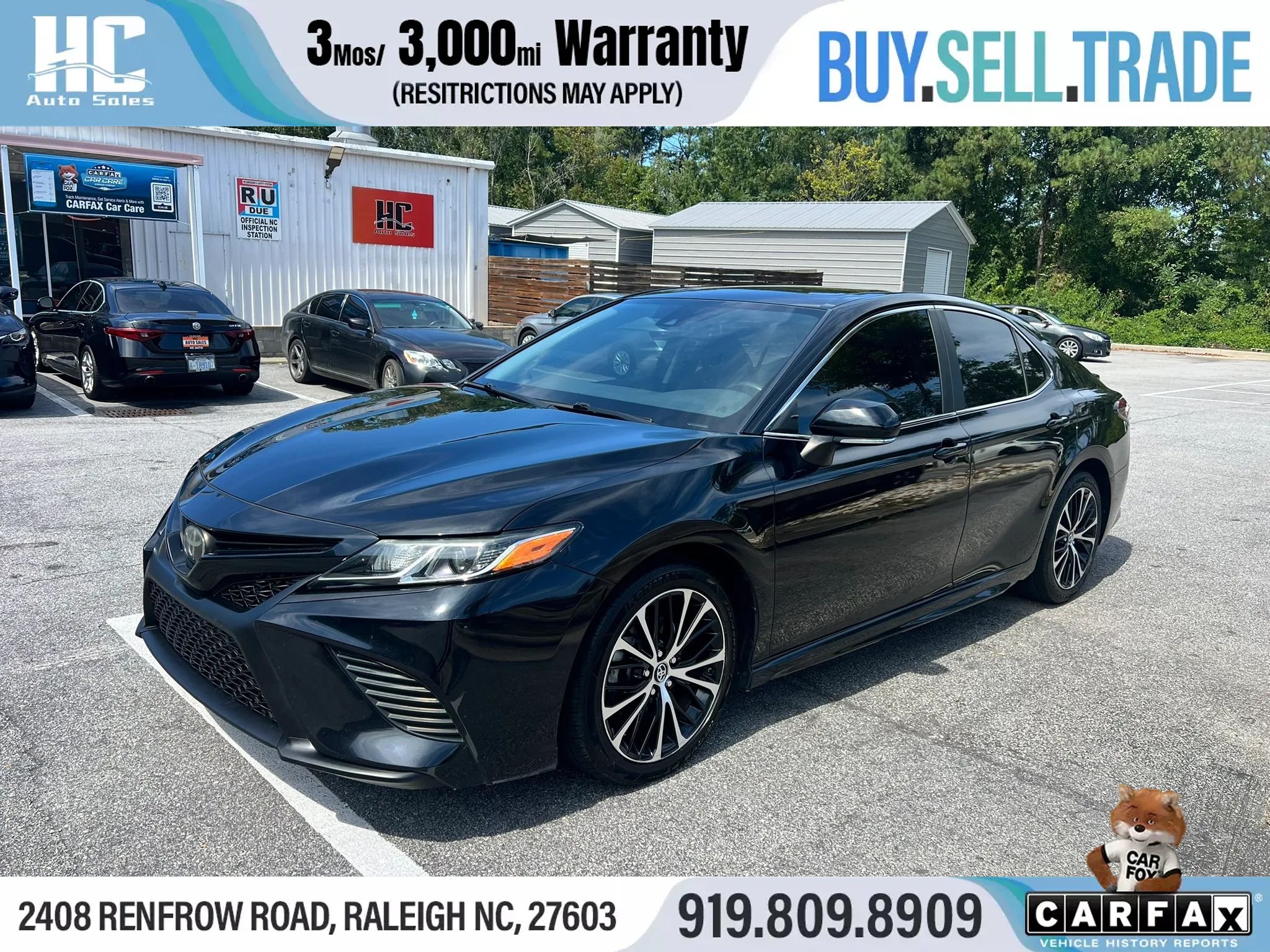 Used 2019 Toyota Camry SE w/ Convenience Package FWD image 1