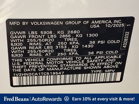 Used 2026 Volkswagen Atlas SE AWD/4WD image 27