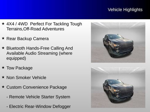 Used 2022 Chevrolet Silverado 1500 Custom w/ LPO, Dark Essentials Package AWD/4WD image 4