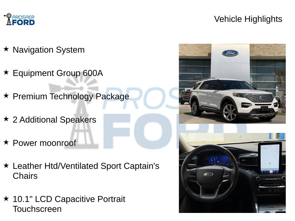 Used 2020 Ford Explorer Platinum w/ Premium Technology Package AWD/4WD image 5