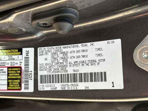 Used 2024 Toyota Tundra SR5 w/ SR5 Premium Package AWD/4WD image 33