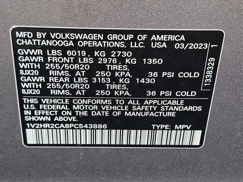 Used 2023 Volkswagen Atlas SE w/ Black Wheel Package AWD/4WD image 15