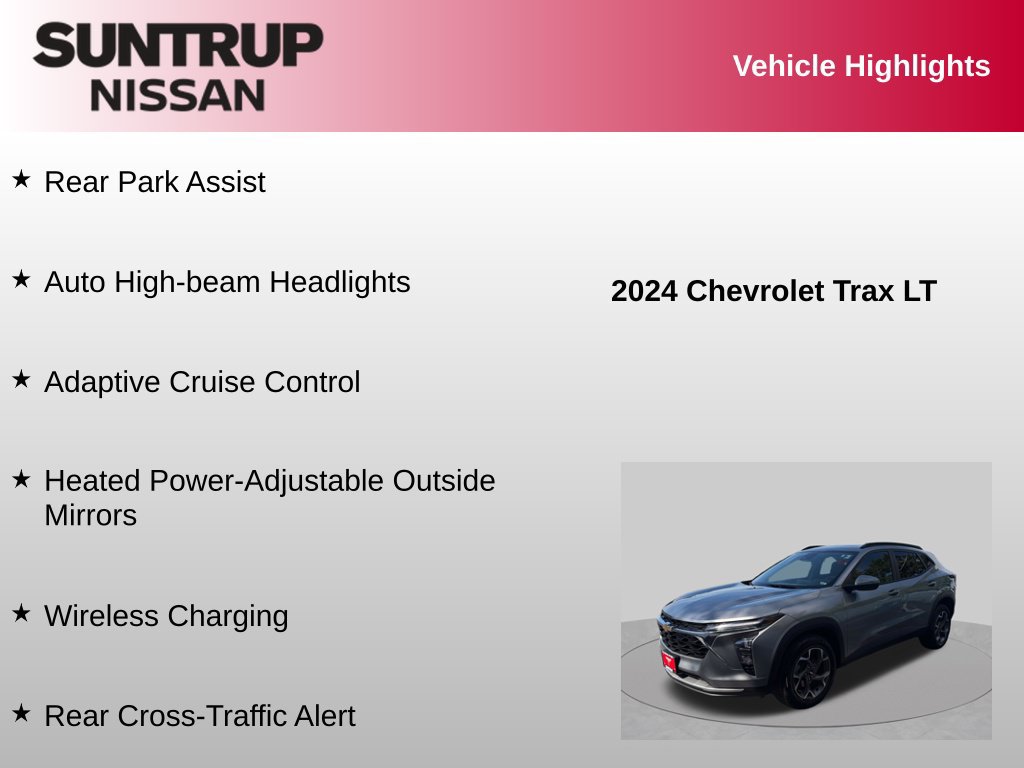 Used 2024 Chevrolet Trax LT w/ Sunroof Package FWD image 24