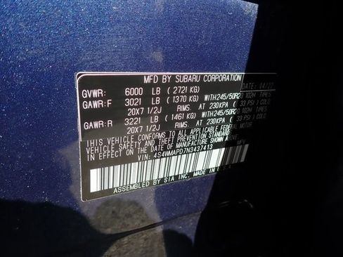 Used 2022 Subaru Ascent Limited w/ Technology Package AWD/4WD image 13