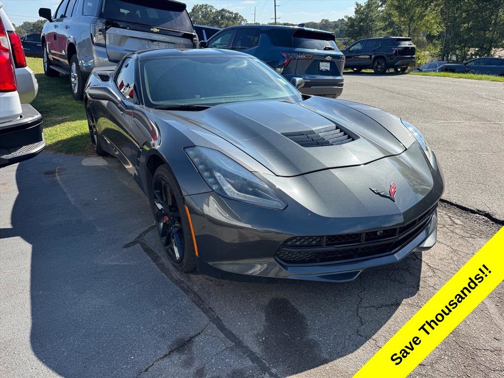 Used 2019 Chevrolet Corvette Stingray Coupe w/ Carbon Flash Badge Package RWD image 1
