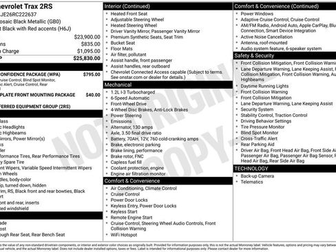 Used 2024 Chevrolet Trax RS w/ Driver Confidence Package FWD image 5